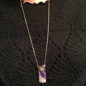 Amethyst Pendant Necklace